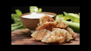 Buffalo Chicken Potstickers