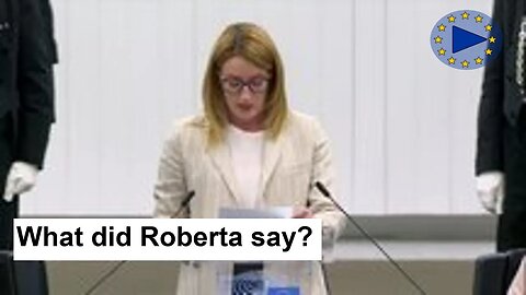 🇪🇺 Roberta Metsola Gives Opening Statement on EU Pact on Migration Reform 🇪🇺