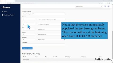 How to create Cronjob via cPanel with FelizHosting