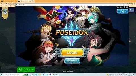 tutorial de como se cadastrar no jogo PlayPoseidon NFT / JOGO FREE TO PLAY