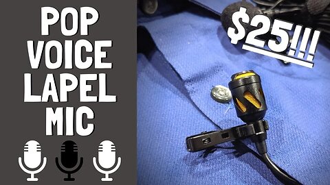 Killer $25 Lapel Mic!!! PoP Voice 2 pack interview lav microphone set. These lavaliers sound GOOD