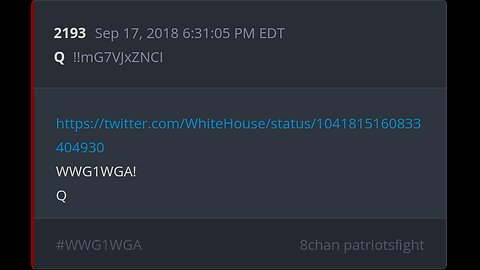 Q 6yr Delta - Post #2193 - Sep 17th, 2018 | WWG1WGA