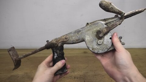 Restoration Of Antique Hand Cranked Hammer Drill