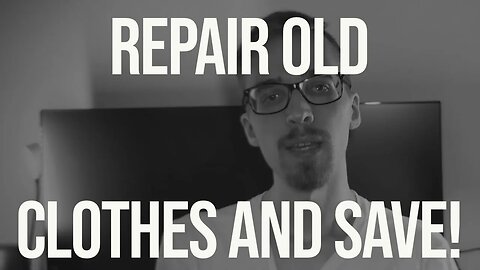 Save Money by Repairing Your Old Clothes! Easy Tutorial