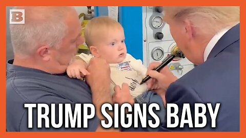 Donald Trump Signs Baby During Trip to Shanksville, PA