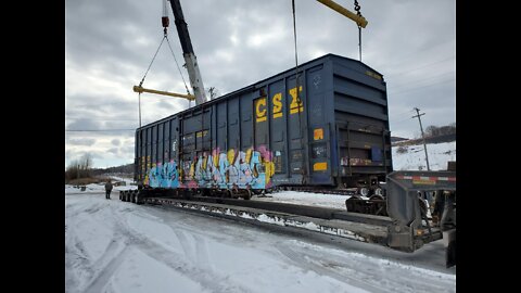 Moving the Boxcar and Caboose to the J&L Narrow Gauge