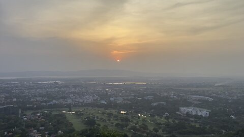 View of Mandalay from MDY Hill in Burma