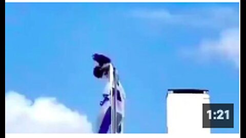 Crows in Israel tear down Israeli flags in different parts of the country