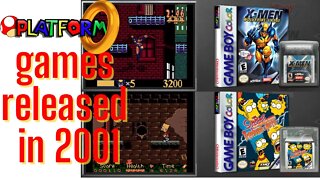 Year 2001 released Platform Games for Gameboy Color