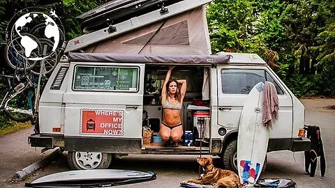 LIVING the VANLIFE as DIGITAL NOMADS in a VW Westfalia (Utilitarian Vehicle)