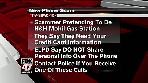 Beware credit card scam in East Lansing