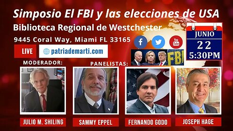 Invitación Simposio El FBI y las eleciones de USA