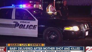 Baby delivered by emergency C-section after mother shot and killed