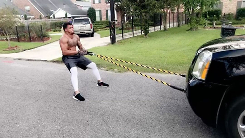 Falcons Rookie Duke Riley Pulls a F***ing SUV as His Workout