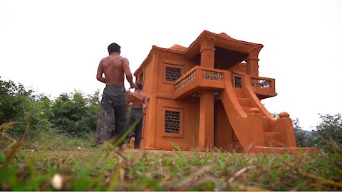 Building A Modern Mud House Construction