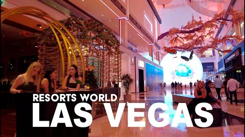 INSIDE RESORTS WORLD | LAS VEGAS [4K WALK]