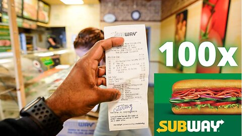 We hit 100k subscribers so we bought 100 Subway sandwiches