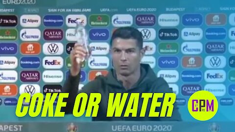 Cristiano Ronaldo declined Coke and recommended drinking water at a media conference And Paul Pogba