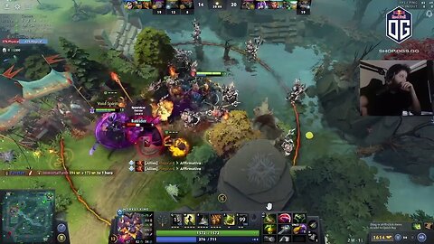 Slark with Ultra Instincts vs Gorgc and his Party with 2 Ground Stuns | Dota 2