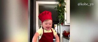 1-year-old chef spreads joy online