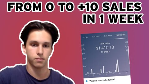 Struggling with ZERO sales TO scaling to OVER $600+ (Shopify Dropshipping) - Harry Nimmo