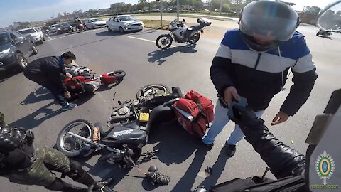 Bike Crash on camera