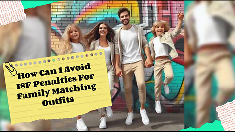 Importing Family Matching Outfits: How to Avoid ISF Penalties!