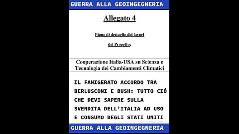 GEOINGEGNERIA: PARTENARIATO BILATERALE USA-ITALIA SUL CAMBIAMENTO CLIMATICO (Le fonti nella sezione descrizione)