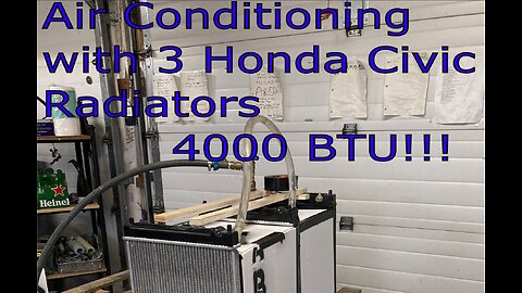 4000BTU DIY Geothermal AC...using Honda Radiators and no heat pump prototype