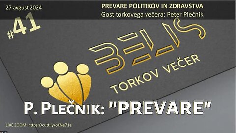 #41. Torkov Večer | PETER PLEČNIK, Gost večera: PREVARE POLITIKOV IN ZDRAVSTVA