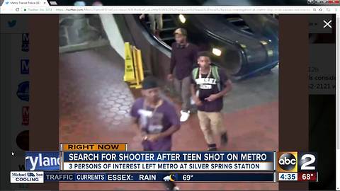 Police searching for persons of interst after shooting on Metro train