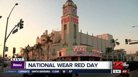 Fox Theater goes red for National Wear Red Day