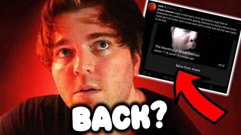 Shane Dawson Is Back and Twitter Isn't HAPPY...