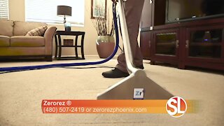 Zerorez ® says spots won't come back after cleaning with Powered Water®