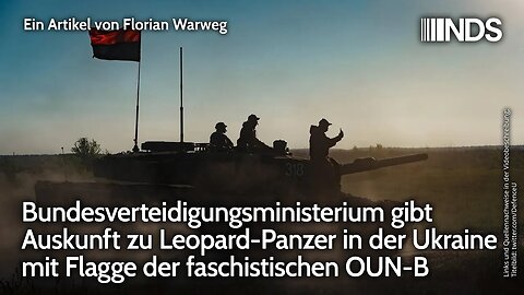 Verteidigungsministerium – Auskunft zu Leopard-Panzer in Ukraine mit Flagge der faschistischen OUN-B