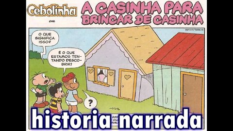 Cebolinha em-A casinha para brincar de casinha | Gibis do Rapha