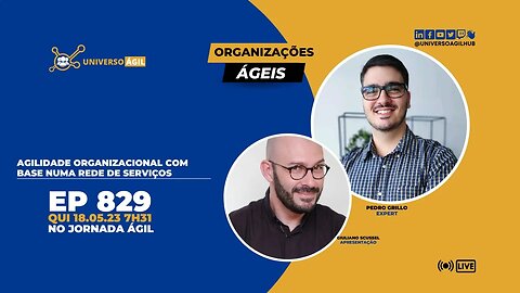 #JornadaAgil829 #OrganizaçõesÁgeis Agilidade Organizacional