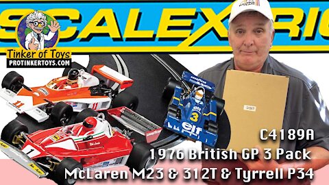 McLaren M23 & 312T & Tyrrell P34 - 1976 British GP Triple Pack | C4189A | Scalextric