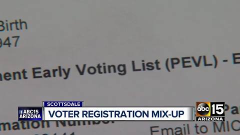 Scottsdale woman has voter registration mixup