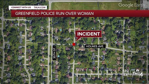 Greenfield police run over woman