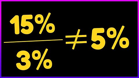 A QUESTÃO DE PORCENTAGEM QUE MUITOS ERRAM | 15%/3% | MATEMATICA BASICA