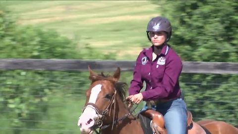 For local teen it's not her first rodeo