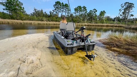 Mini Pontoon Boating in a Tide Pool!!