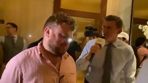 CNN Correspondent Donie O’Sullivan Hides From James O'Keefe - 2341