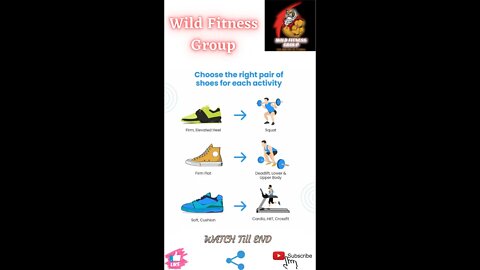 🔥Choose the right pair of shoes for each activity🔥#fitness🔥#wildfitnessgroup🔥#shorts🔥