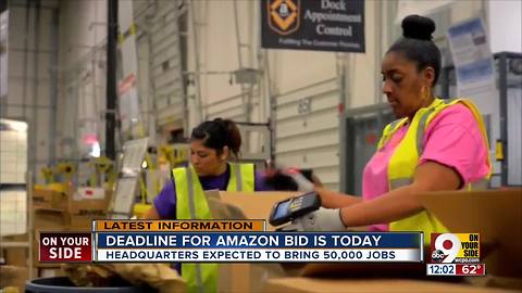 Cincinnati submits bid for Amazon's HQ2