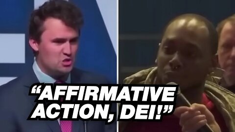 Charlie Kirk Goes To Battle With Chaotic Race Baiter Heckler - OWNS Him