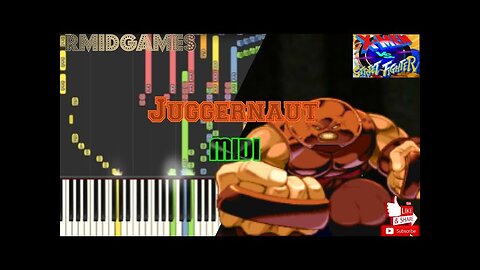 X-Men Vs Street Fighter - Juggernaut ~ Piano ( Midi )