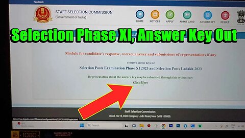 SSC Selection Posts Phase XI and Selection Posts Ladakh 2023 Answer Key Out Check !! | MEWS #ssc