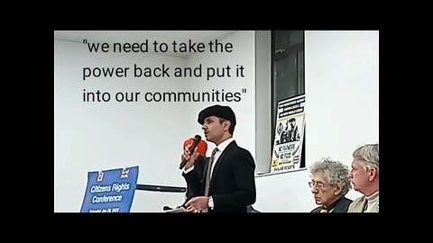 Naeem Mahmood speaks at civil rights conference (censored)